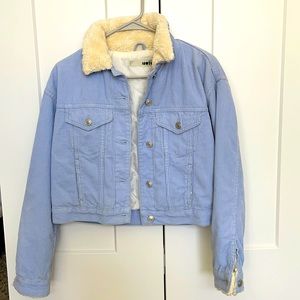 Tops hip blue jacket